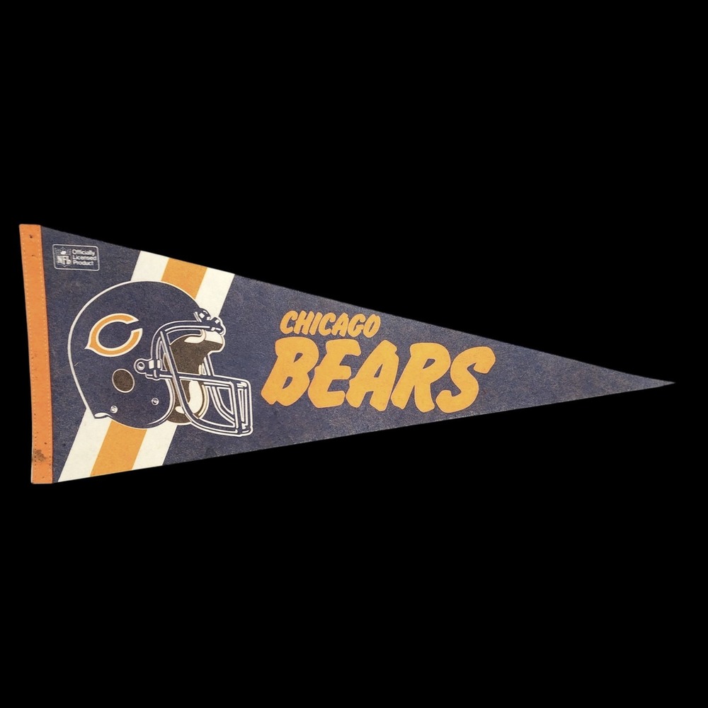 Vintage Chicago Bears Felt Pennant 30" FULL Size‎ Official Licensed PLEASE READ